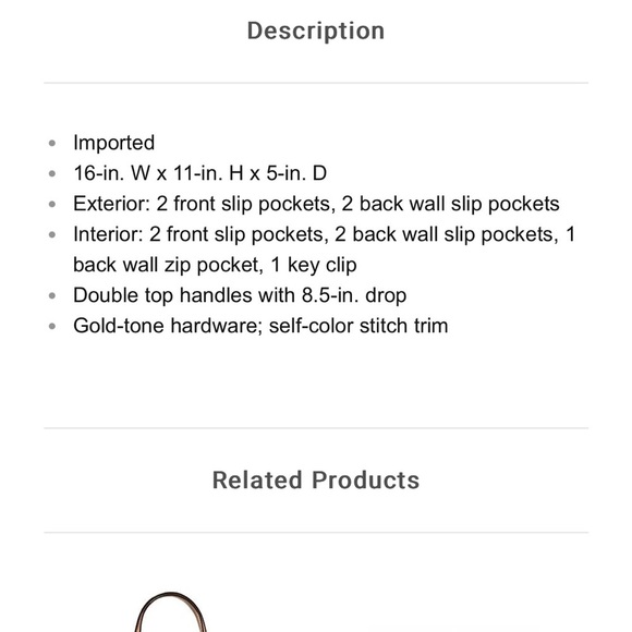 MICHAEL KORS Top Zip Pocketed Bedford Leather Shoulder Tote Bag in Soft Pink - Picture 14 of 15